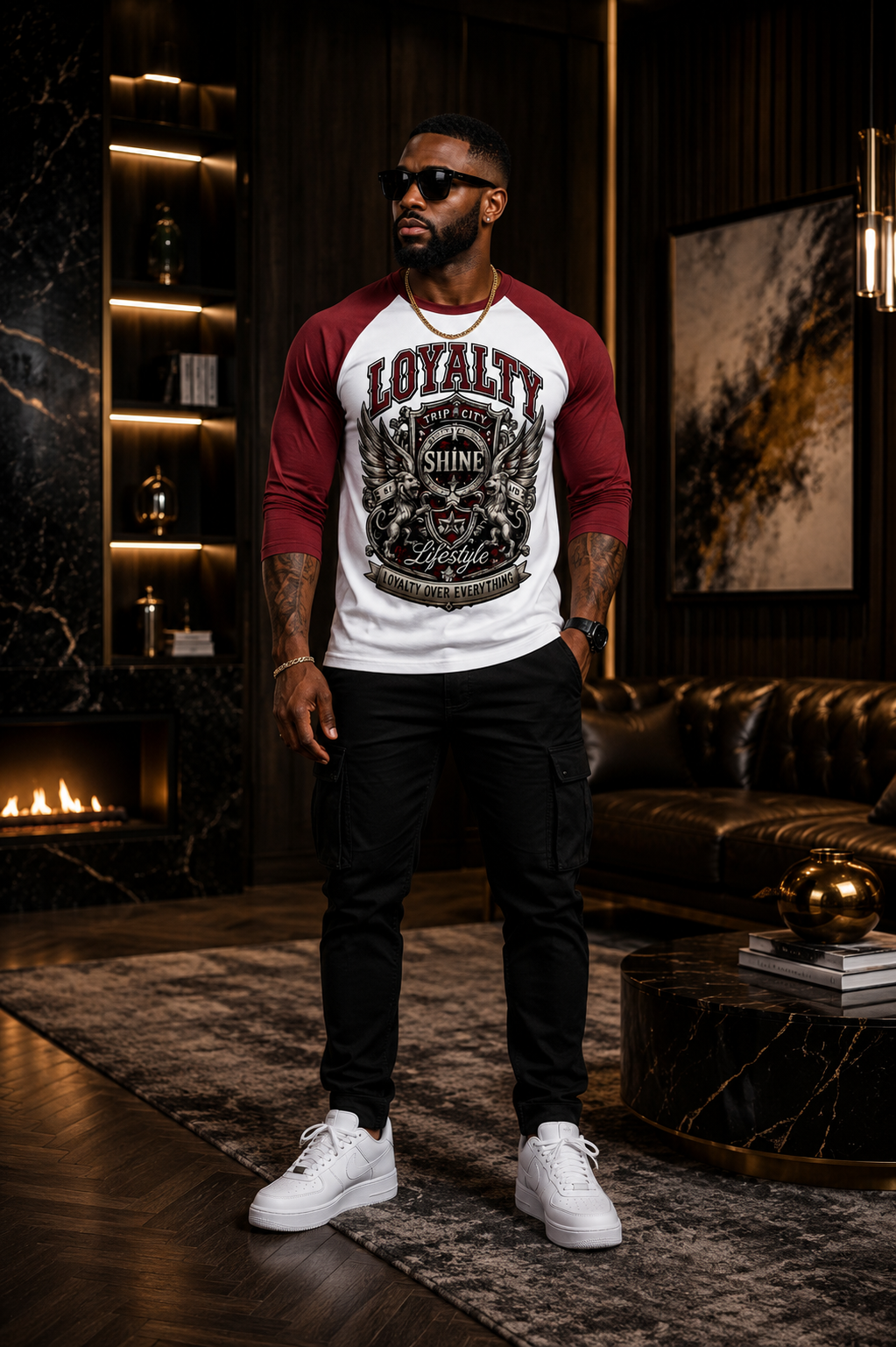 Loyalty Shine Raglan Red Tee™
