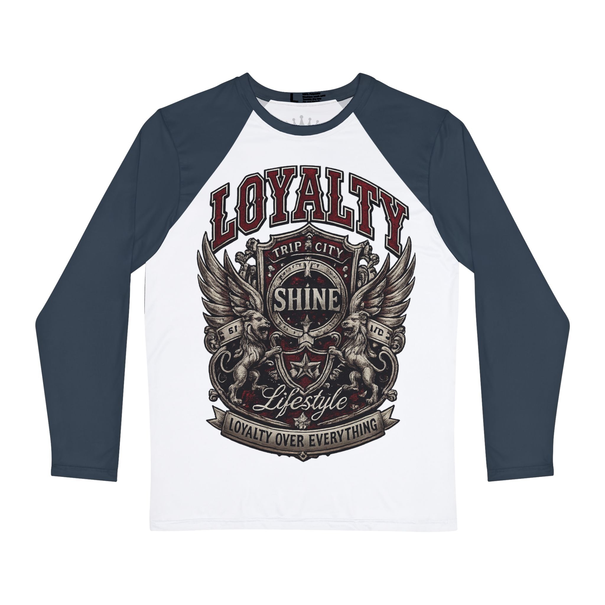 Loyalty Shine Raglan Charcoal Tee™