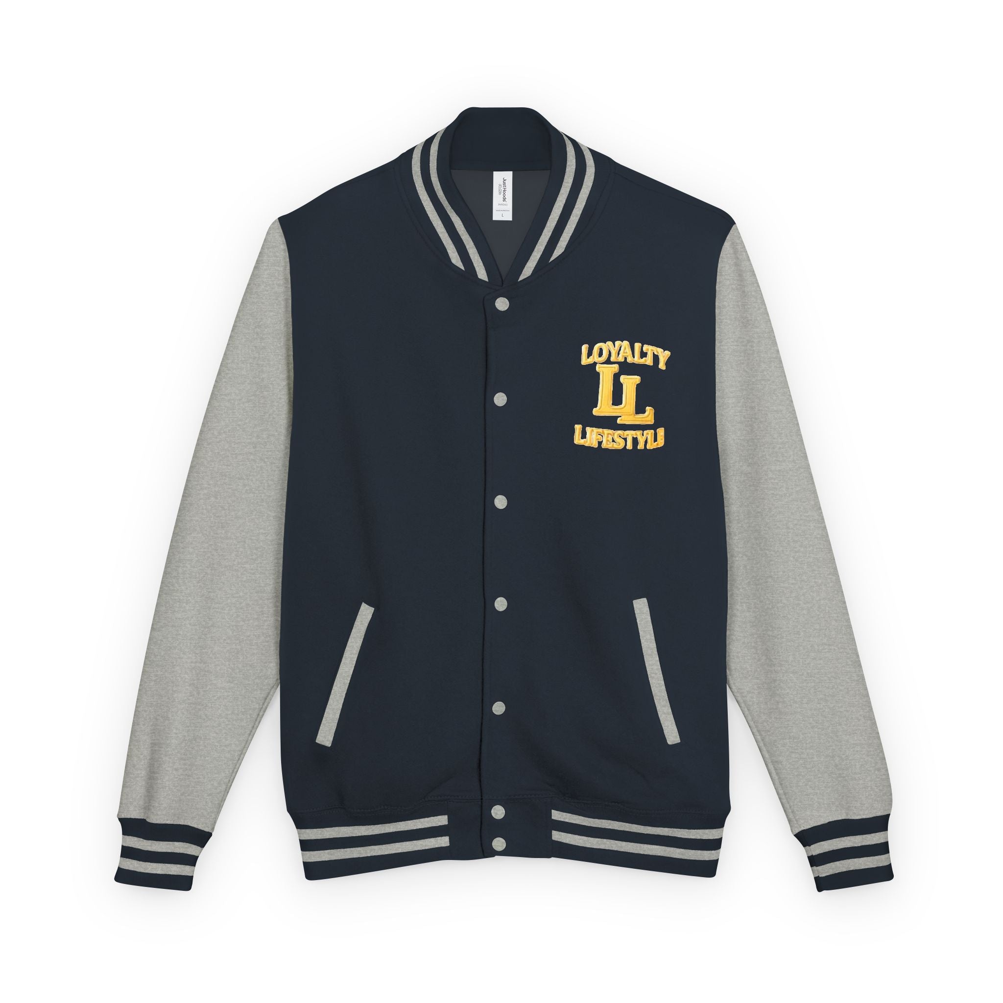 Loyalty Lifestyle Premium Varsity Jacket – Royal Blue & Gold