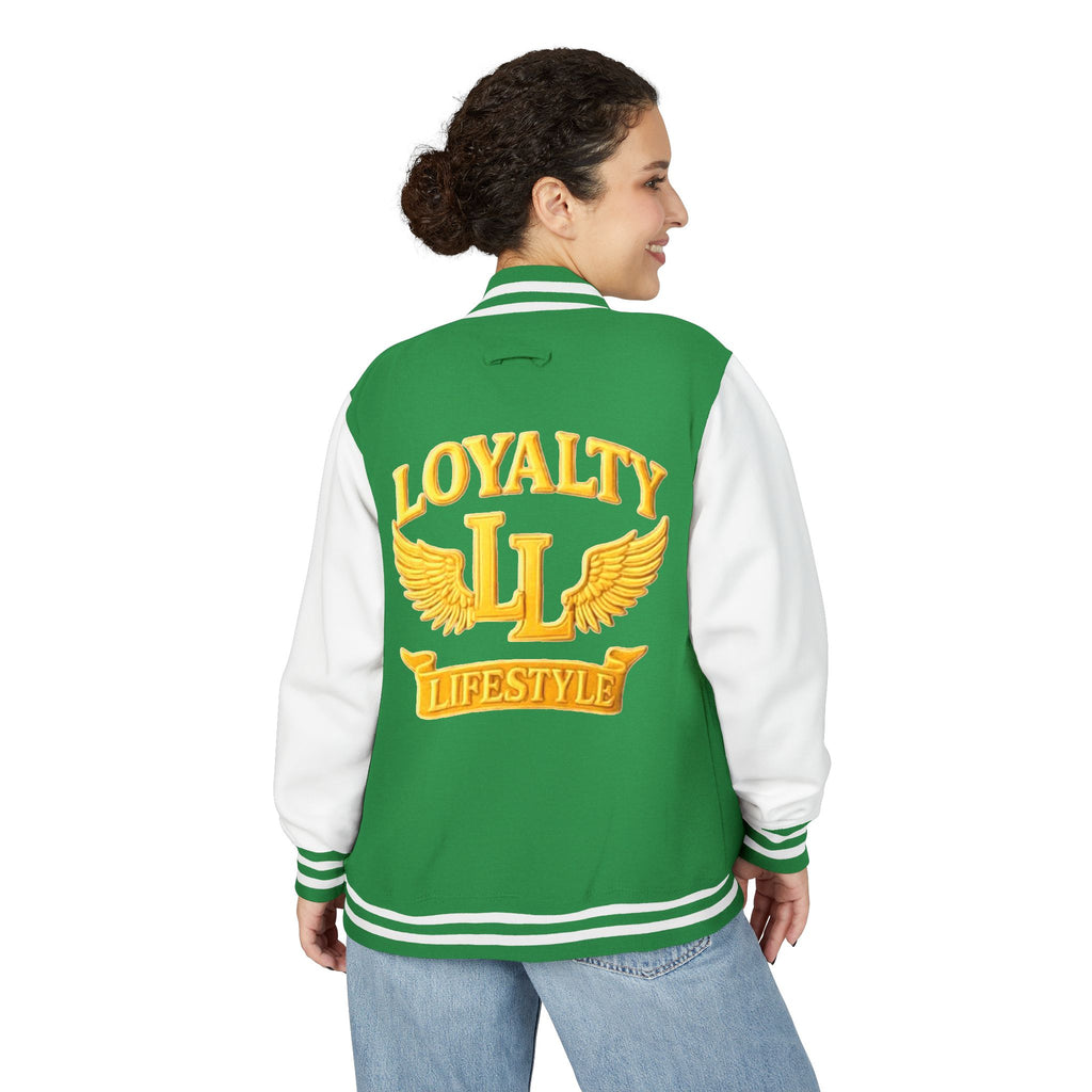Loyalty Lifestyle Premium Varsity Jacket – Red & Gold