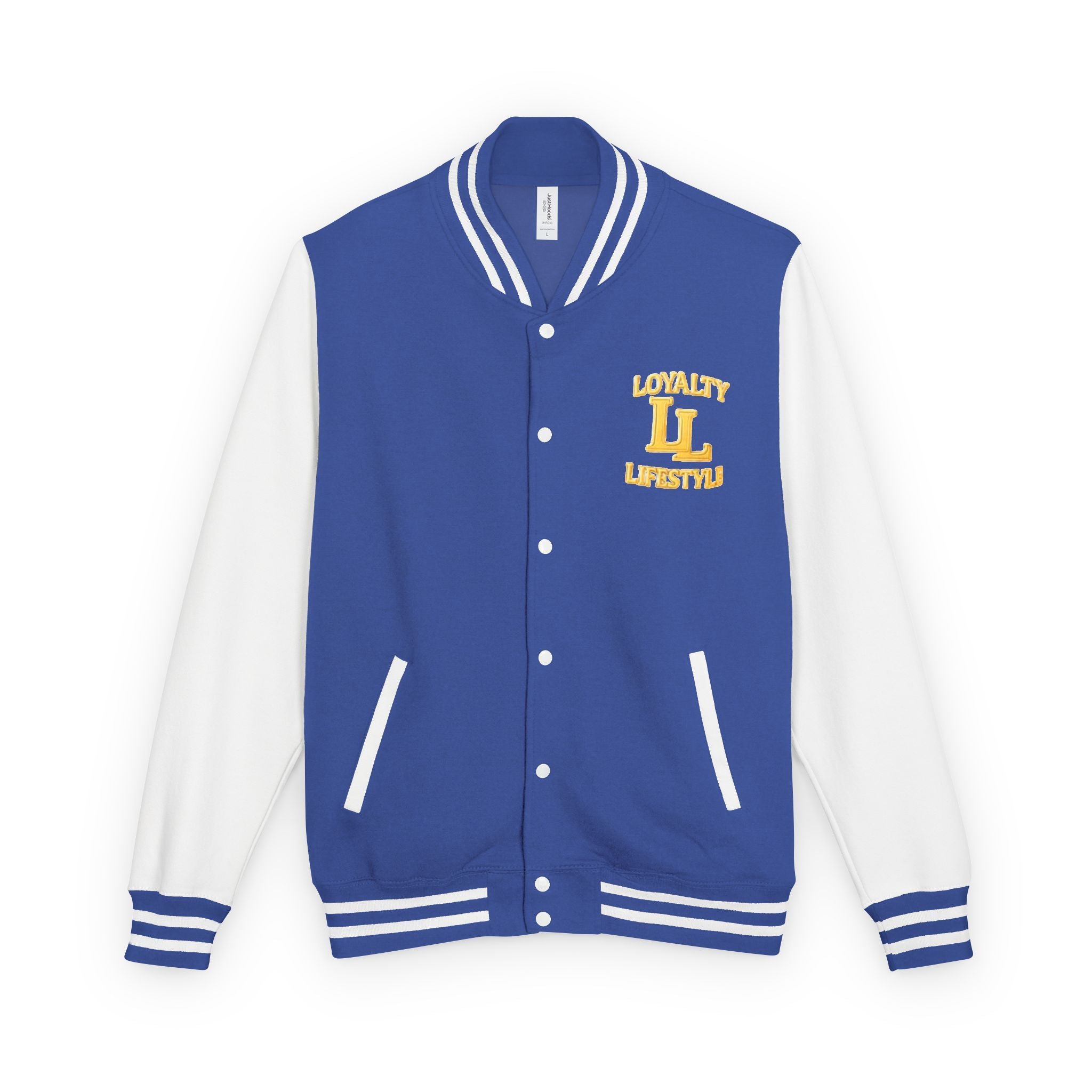Loyalty Lifestyle Premium Varsity Jacket – Royal Blue & Gold