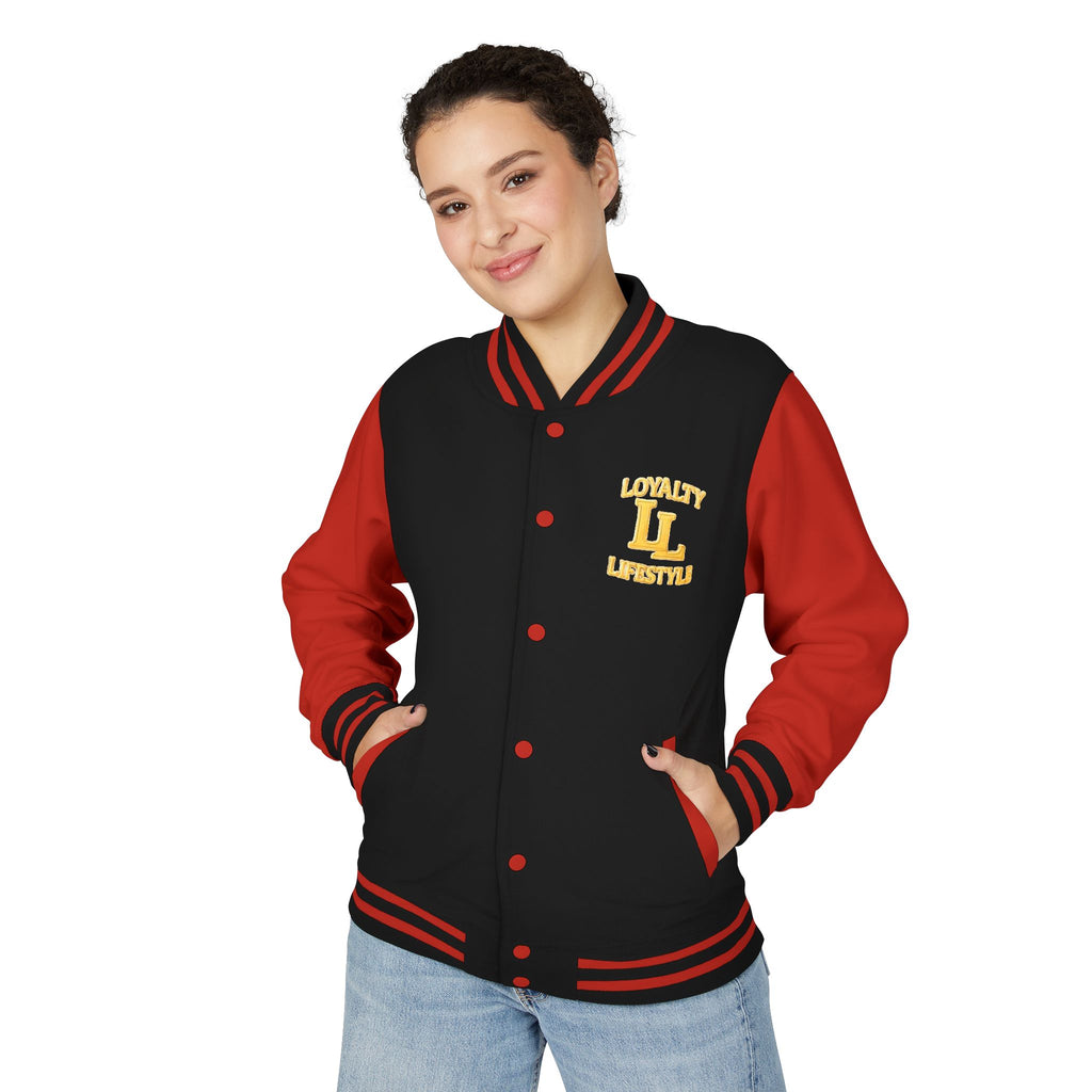 Loyalty Lifestyle Premium Varsity Jacket – Royal Blue & Gold