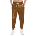 Loyalty Lifestyle Coffee Joggers — Athletic Sweatpants with Gold "Loyalty" Script