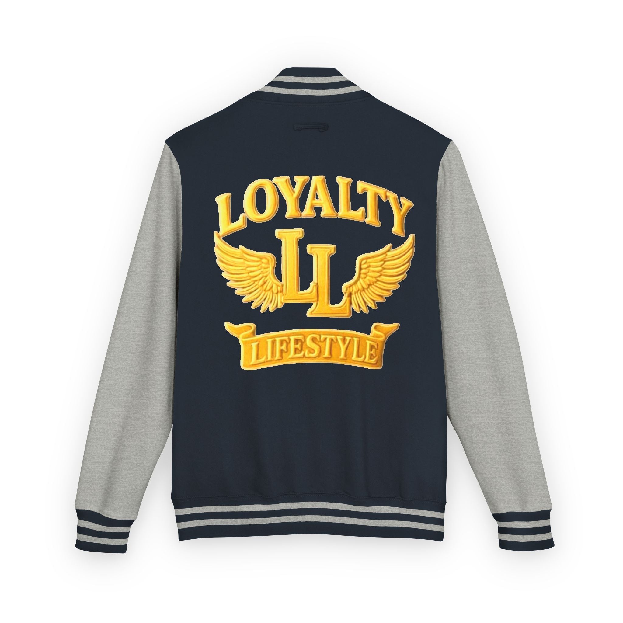 Loyalty Lifestyle Premium Varsity Jacket – Royal Blue & Gold