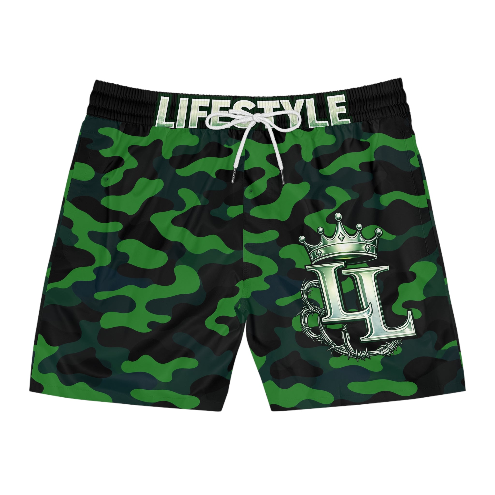Loyalty Lifestyle Emerald Camo Crown Shorts
