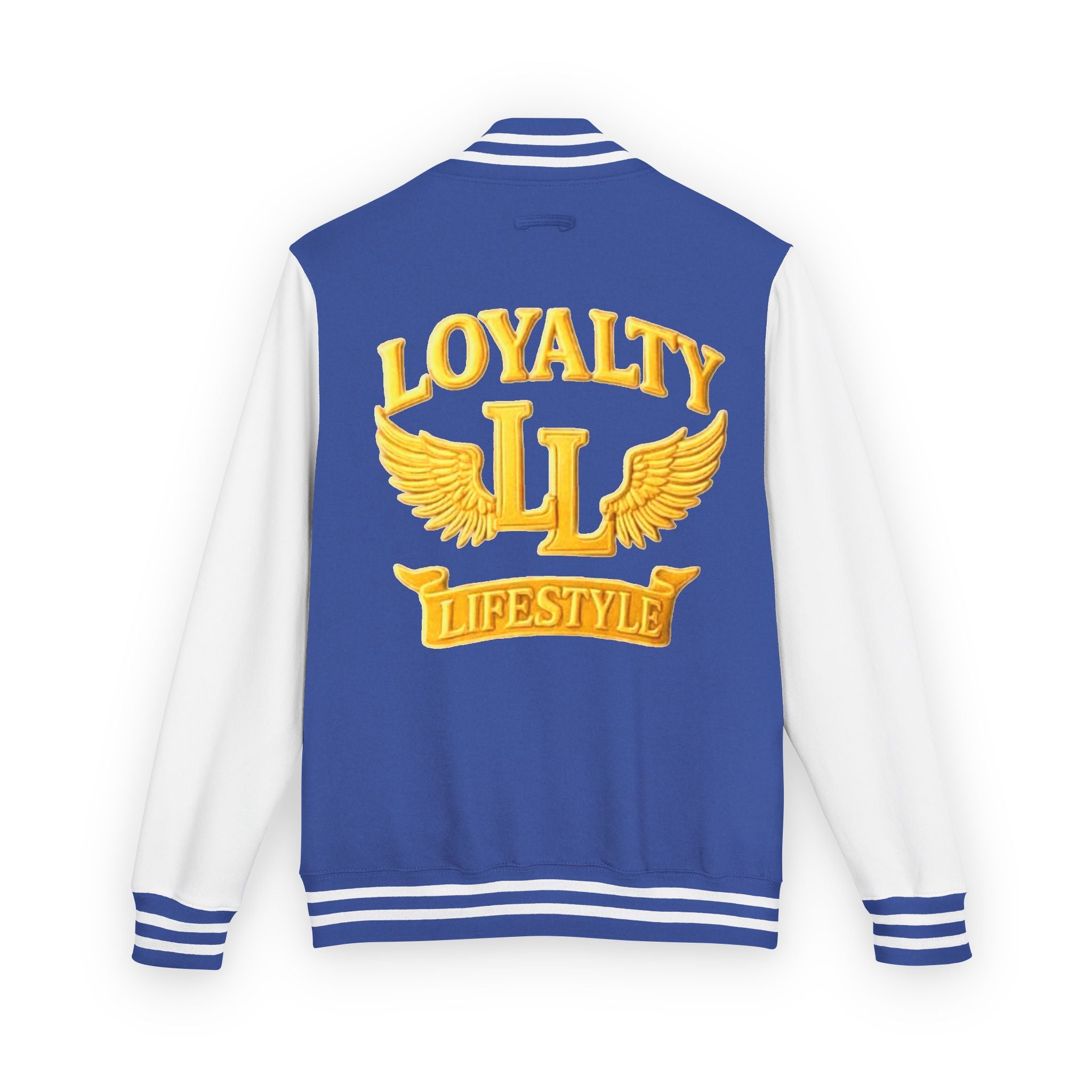 Loyalty Lifestyle Premium Varsity Jacket – Red & Gold