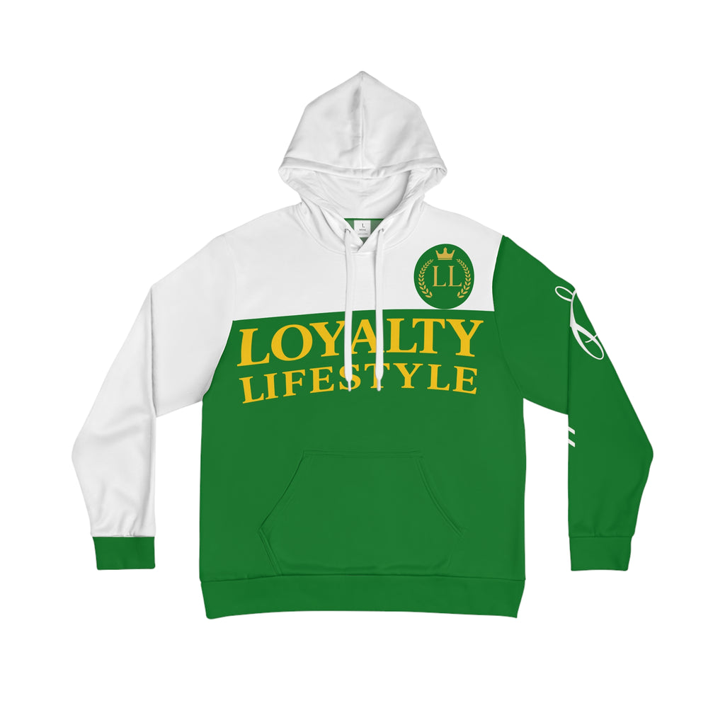 Loyalty Lifestyle Men’s Hoodie — Green Logo Pullover