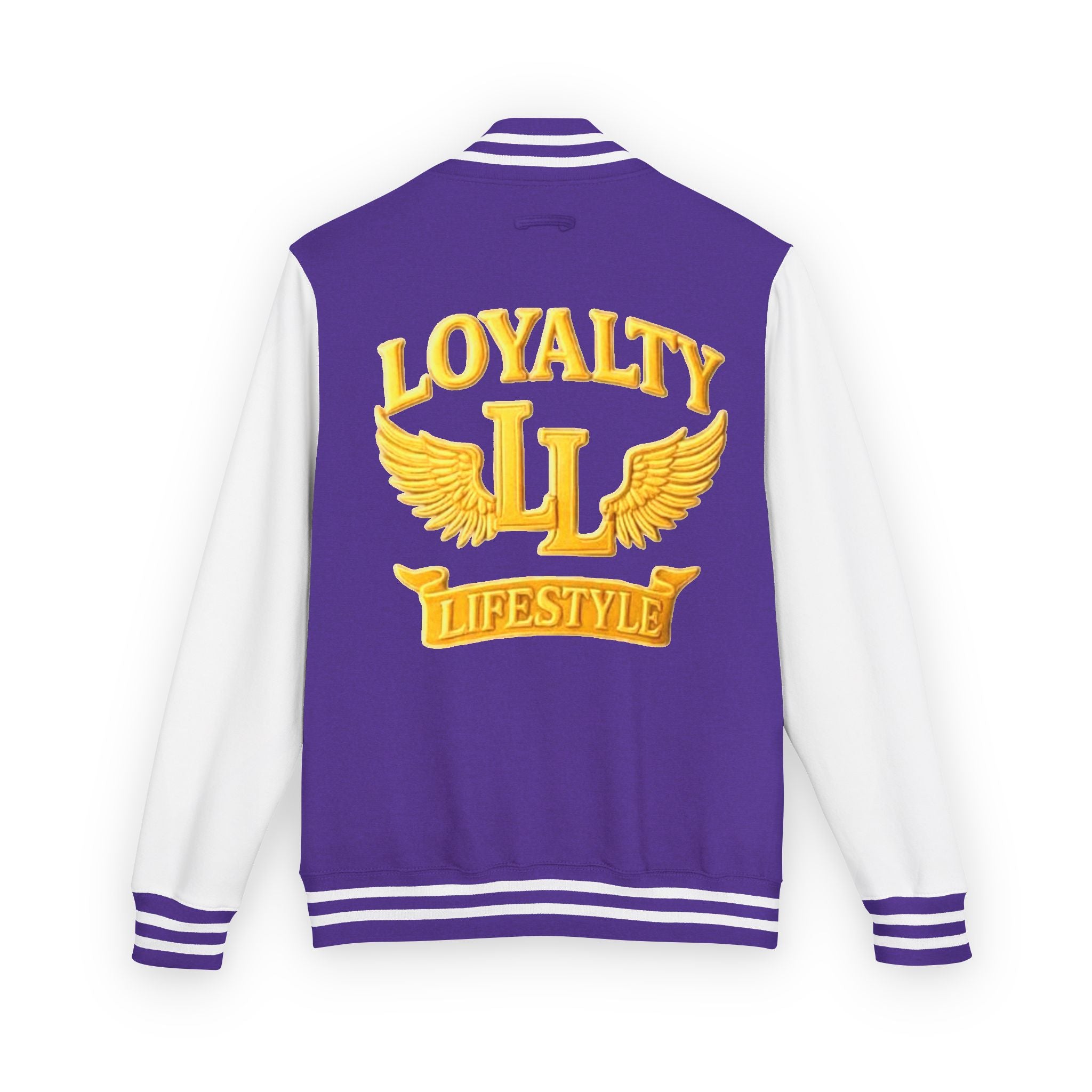 Loyalty Lifestyle Premium Varsity Jacket – Red & Gold