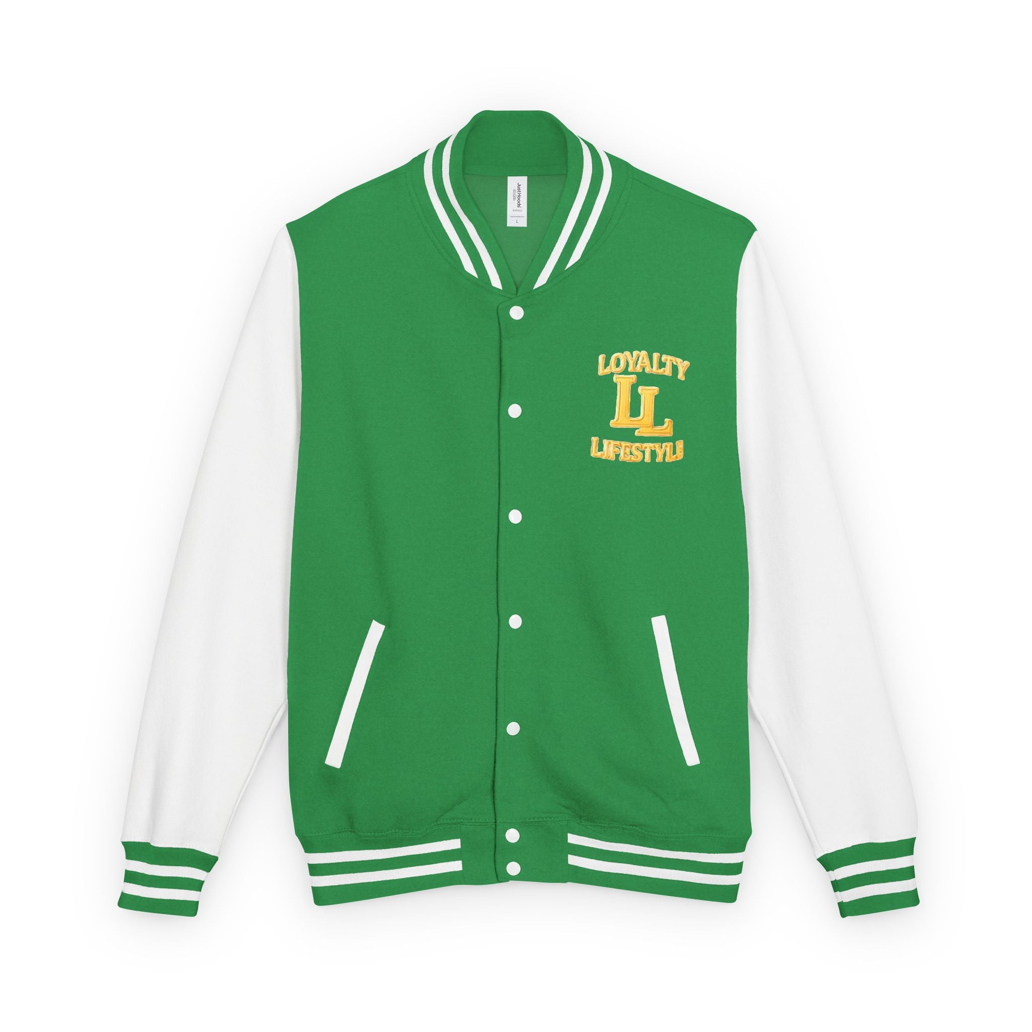 Loyalty Lifestyle Premium Varsity Jacket – Red & Gold