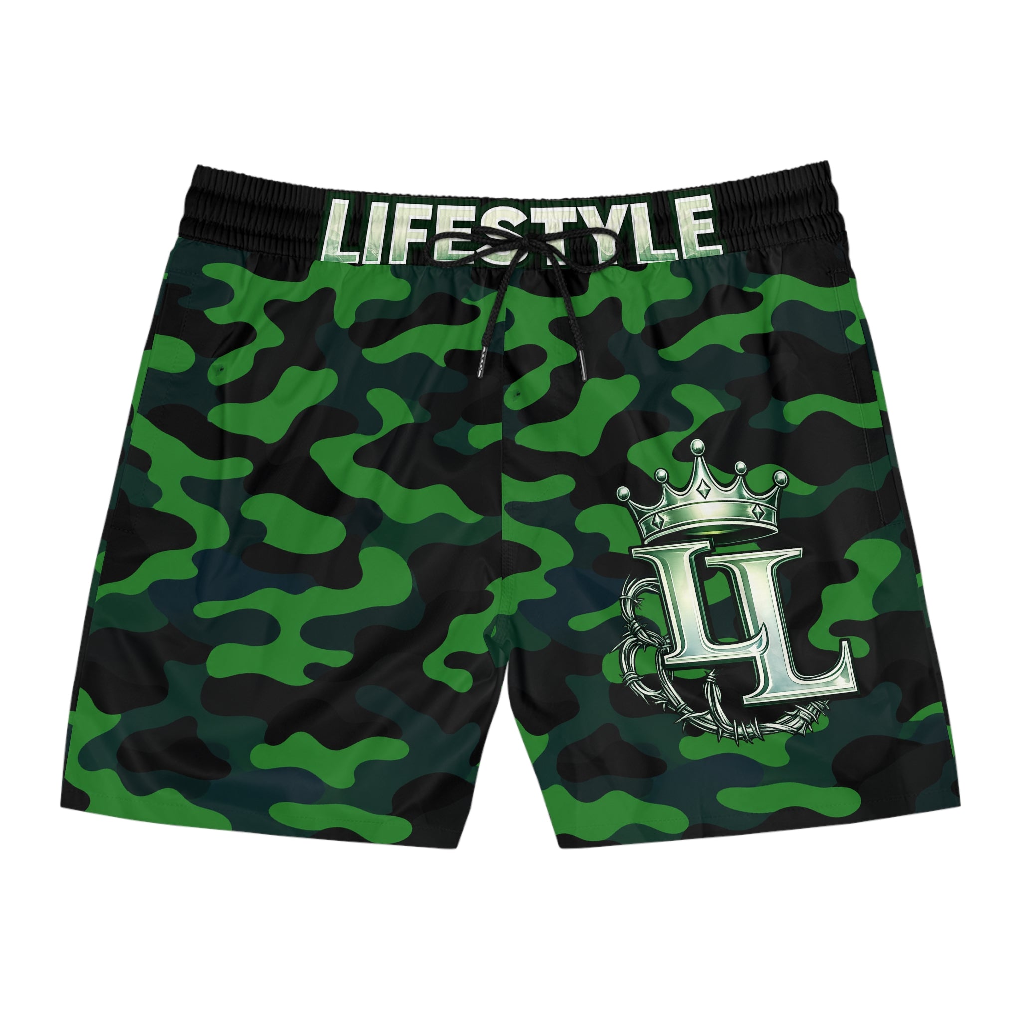 Loyalty Lifestyle Emerald Camo Crown Shorts