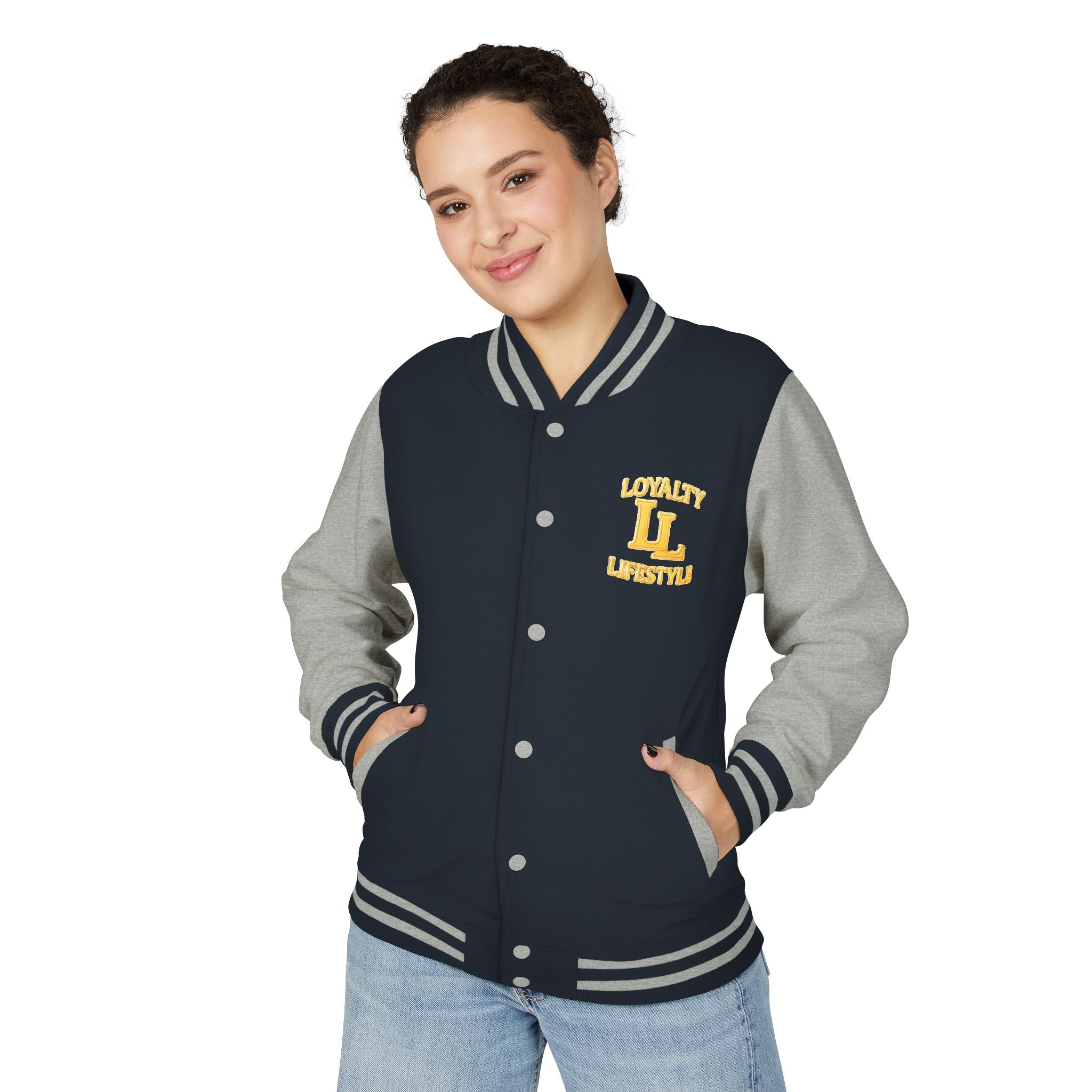 Loyalty Lifestyle Premium Varsity Jacket – Red & Gold
