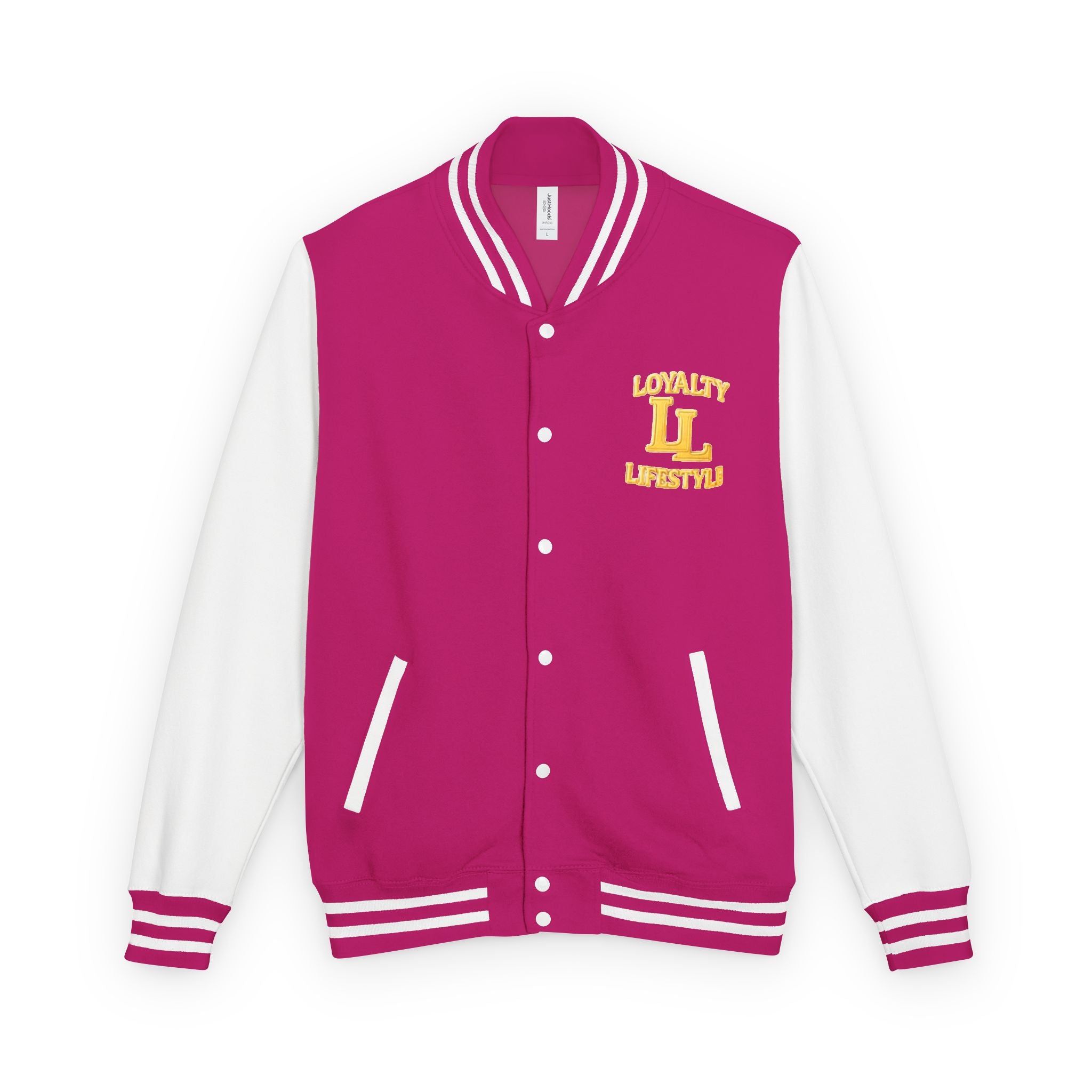 Loyalty Lifestyle Premium Varsity Jacket – Red & Gold