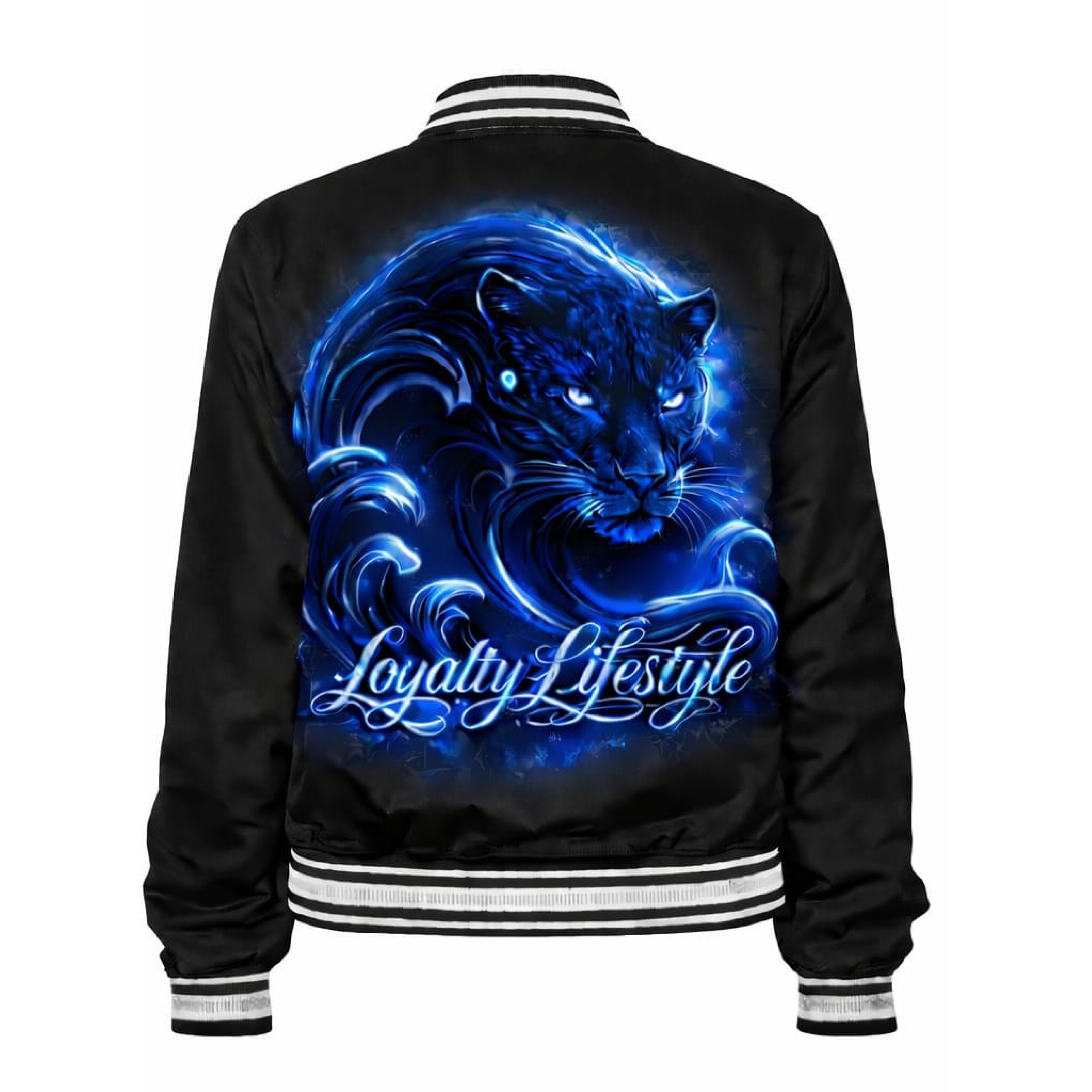 Loyalty Lifestyle “Blue Dragon” Varsity Jacket – Premium Streetwear