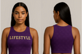 Loyalty Lifestyle Sports Bra – Purple & Gold