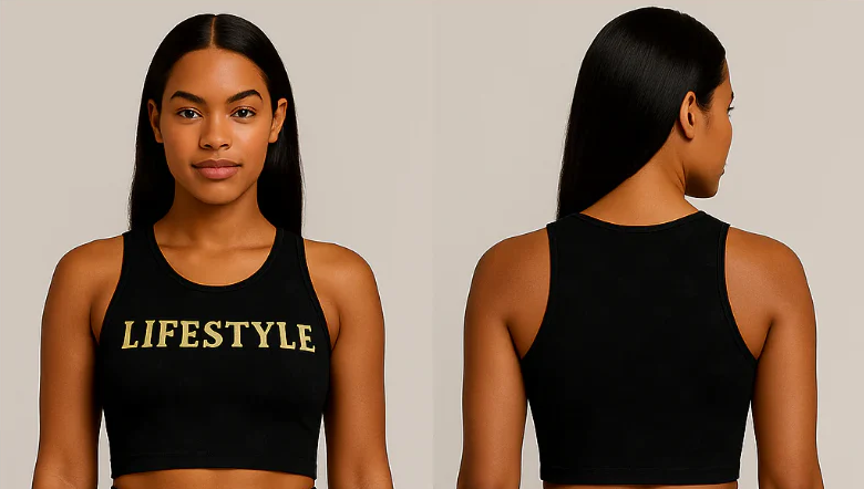 Loyalty Lifestyle Sports Bra – Black & Gold