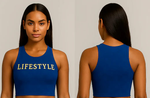 Loyalty Lifestyle Sports Bra – Blue & Gold