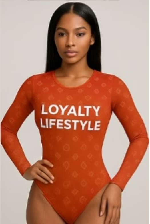 Loyalty Lifestyle Signature Orange Bodysuit