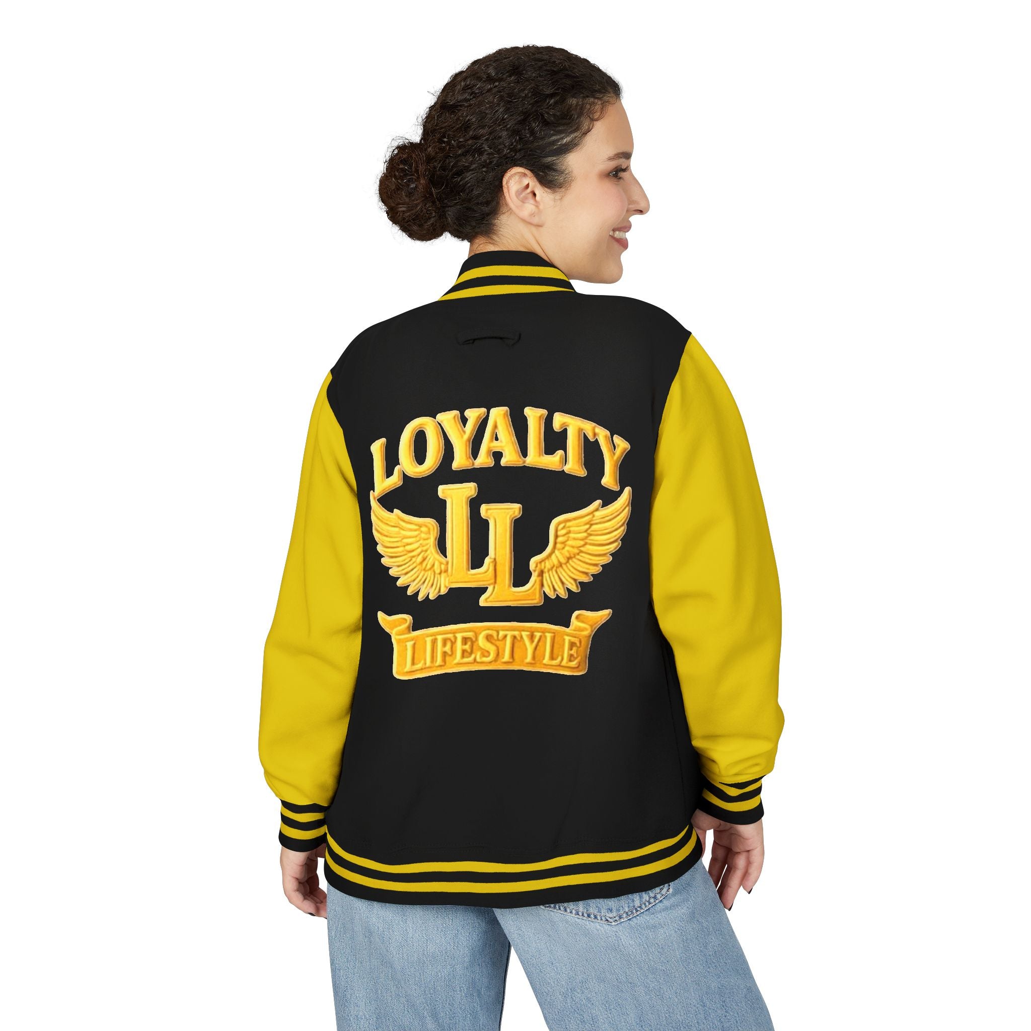 Loyalty Lifestyle Premium Varsity Jacket – Royal Blue & Gold