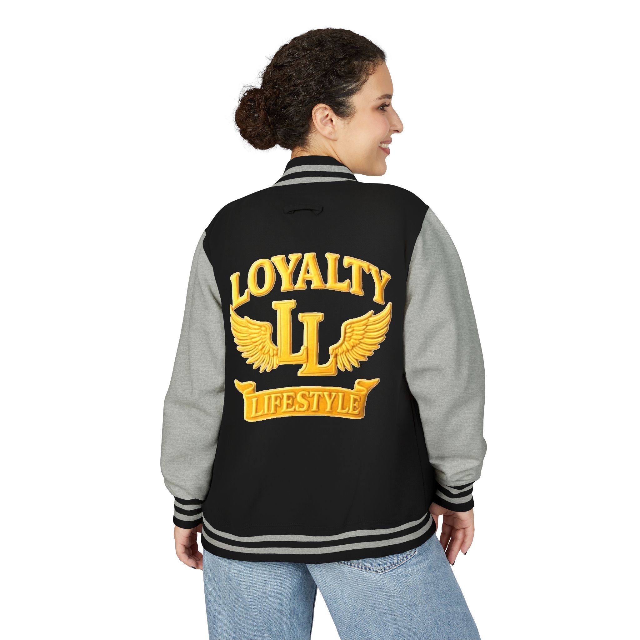 Loyalty Lifestyle Premium Varsity Jacket – Royal Blue & Gold