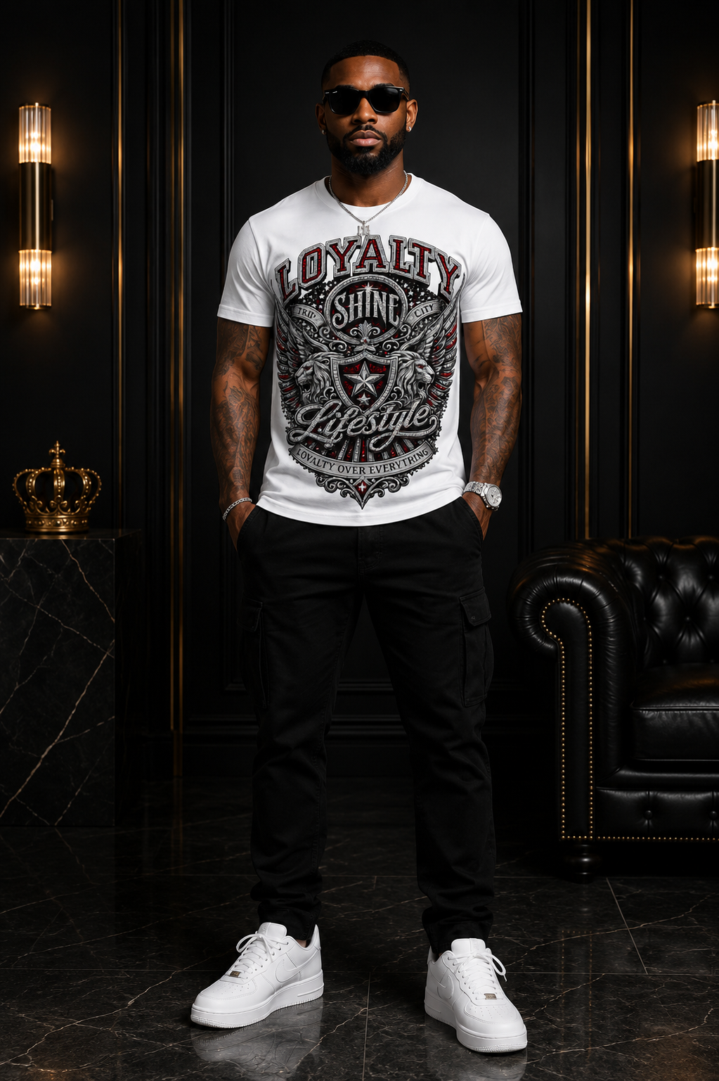 Loyalty Shine Lifestyle White Tee™