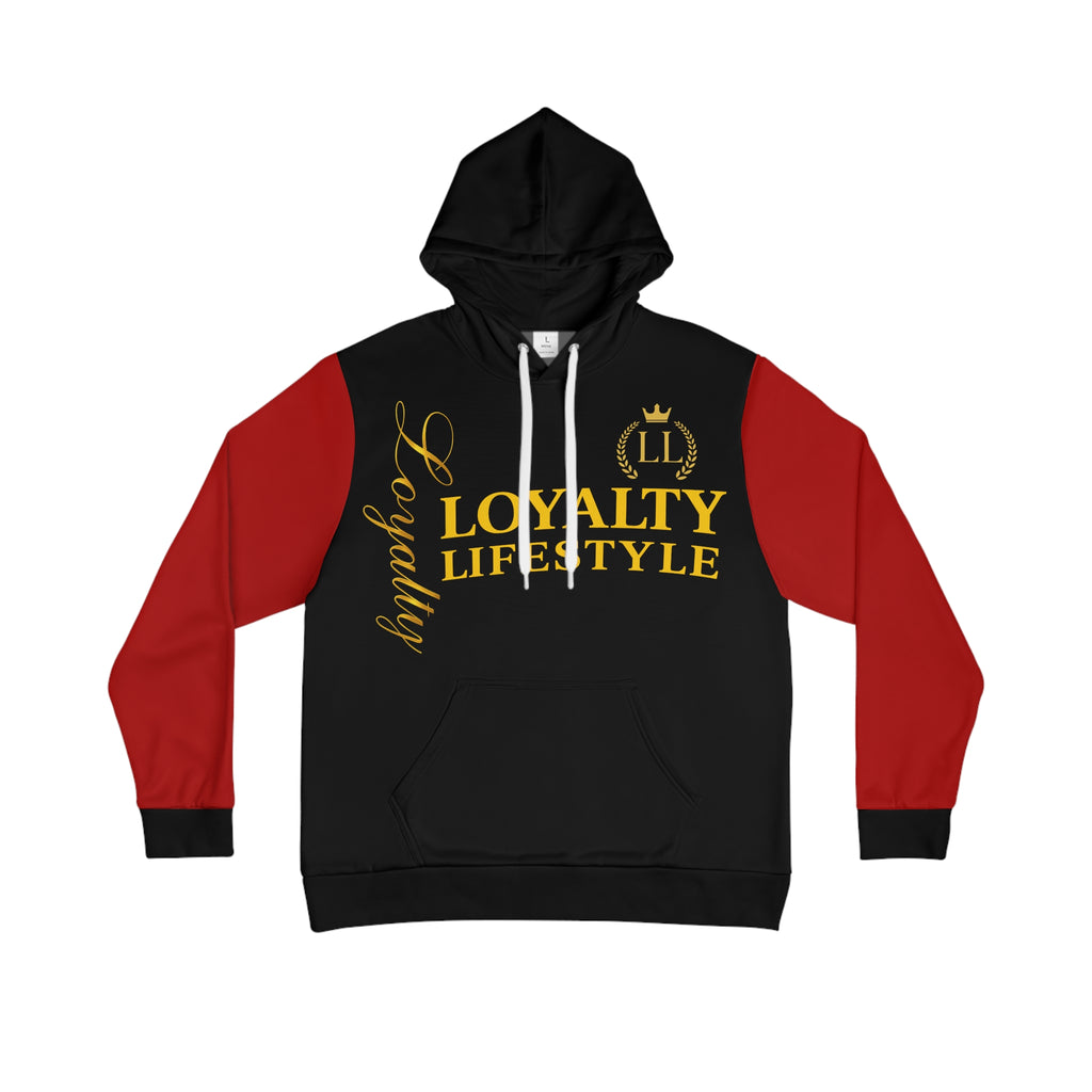 Loyalty Lifestyle Men’s Black Red Hoodie —  Logo Pullover