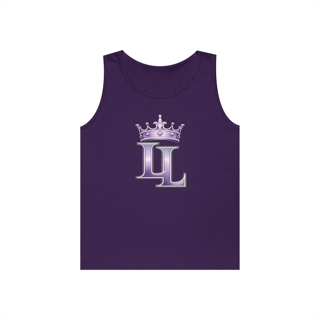 Royal Monogram Tank Top — Purple LL Crown Graphic