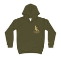Loyalty Lifestyle Kids Signature Cargo Hoodie – Olive Green/Gold Edition
