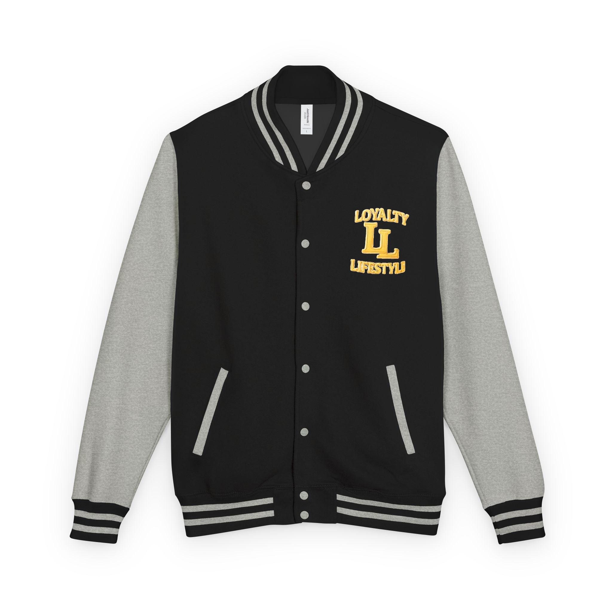 Loyalty Lifestyle Premium Varsity Jacket – Red & Gold