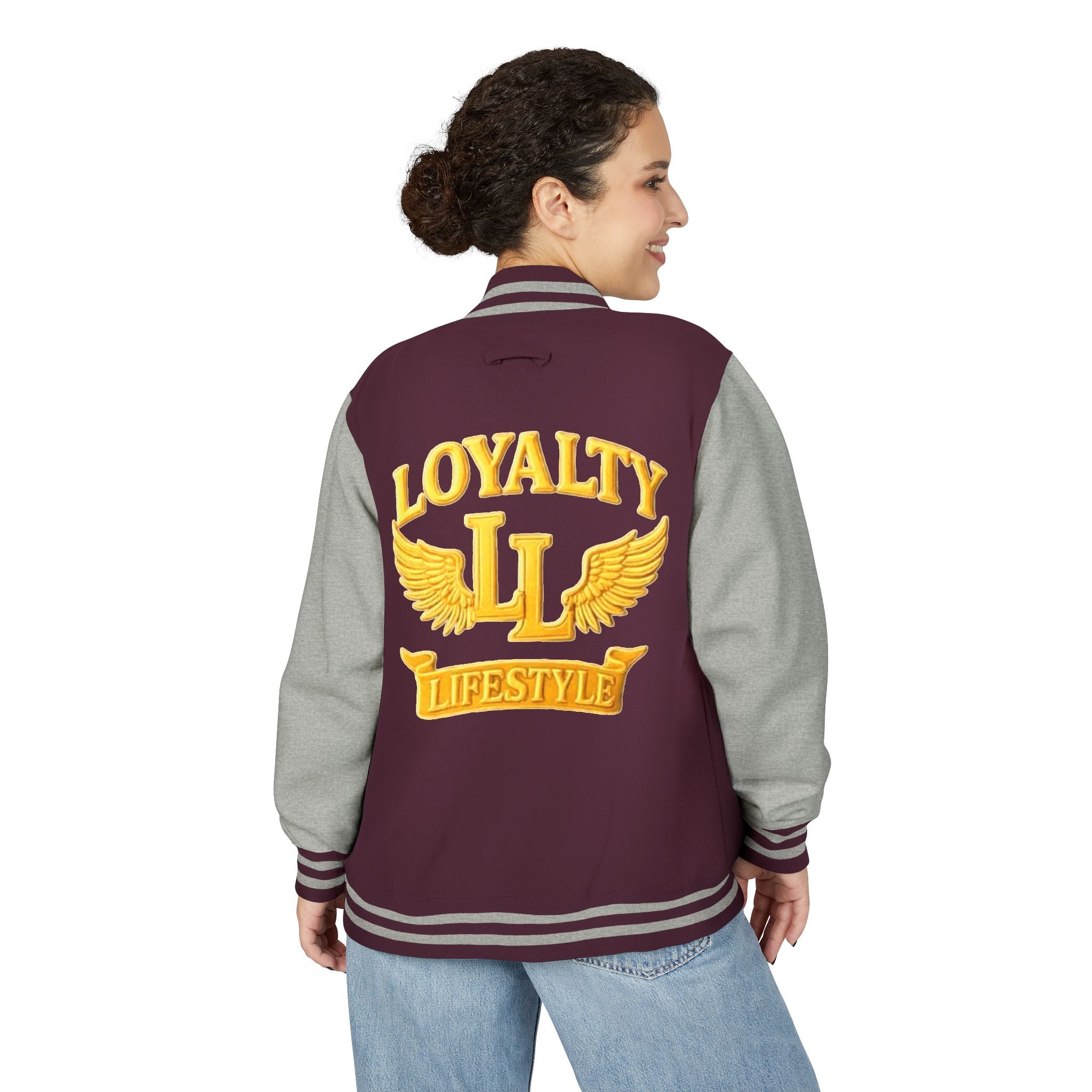 Loyalty Lifestyle Premium Varsity Jacket – Royal Blue & Gold