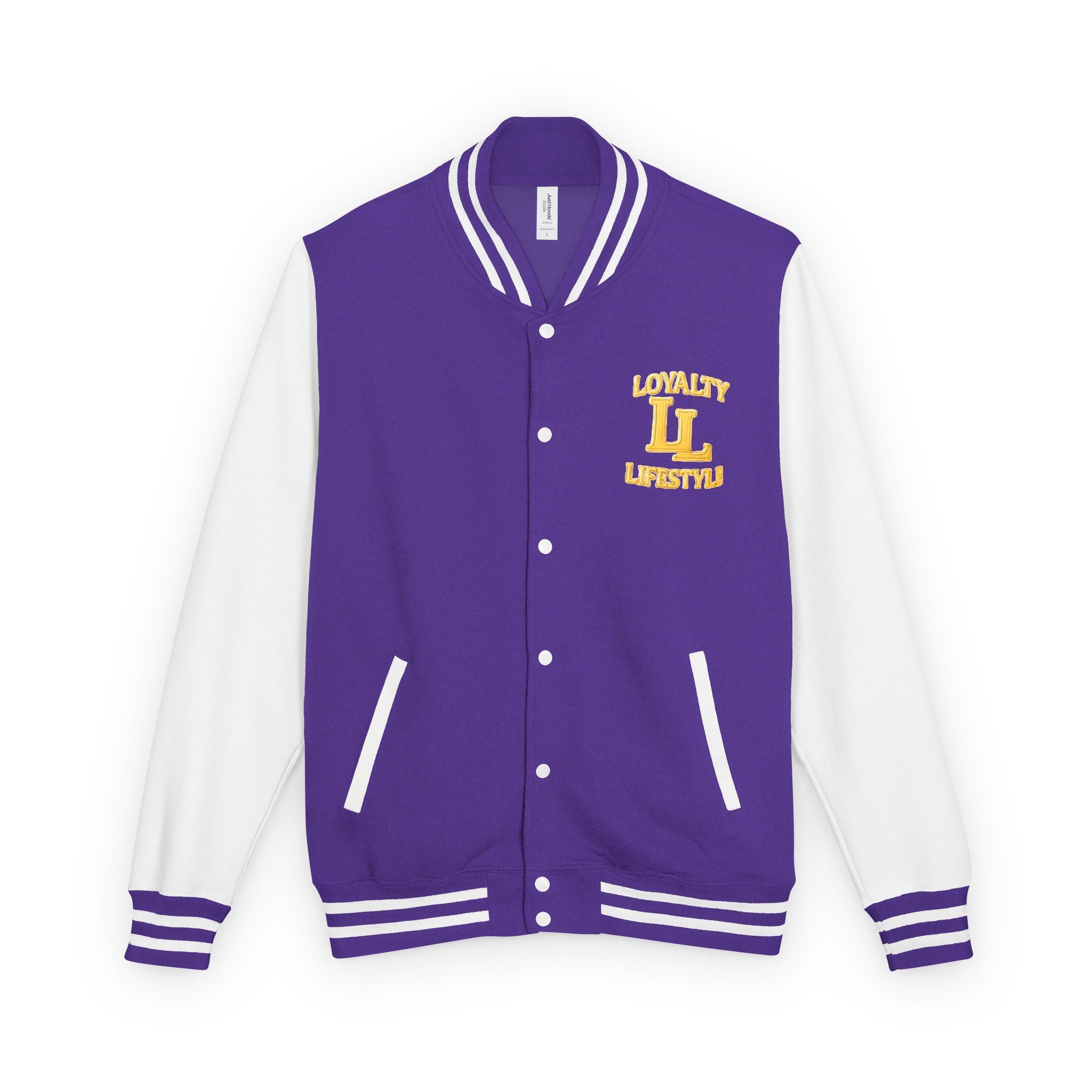 Loyalty Lifestyle Premium Varsity Jacket – Red & Gold