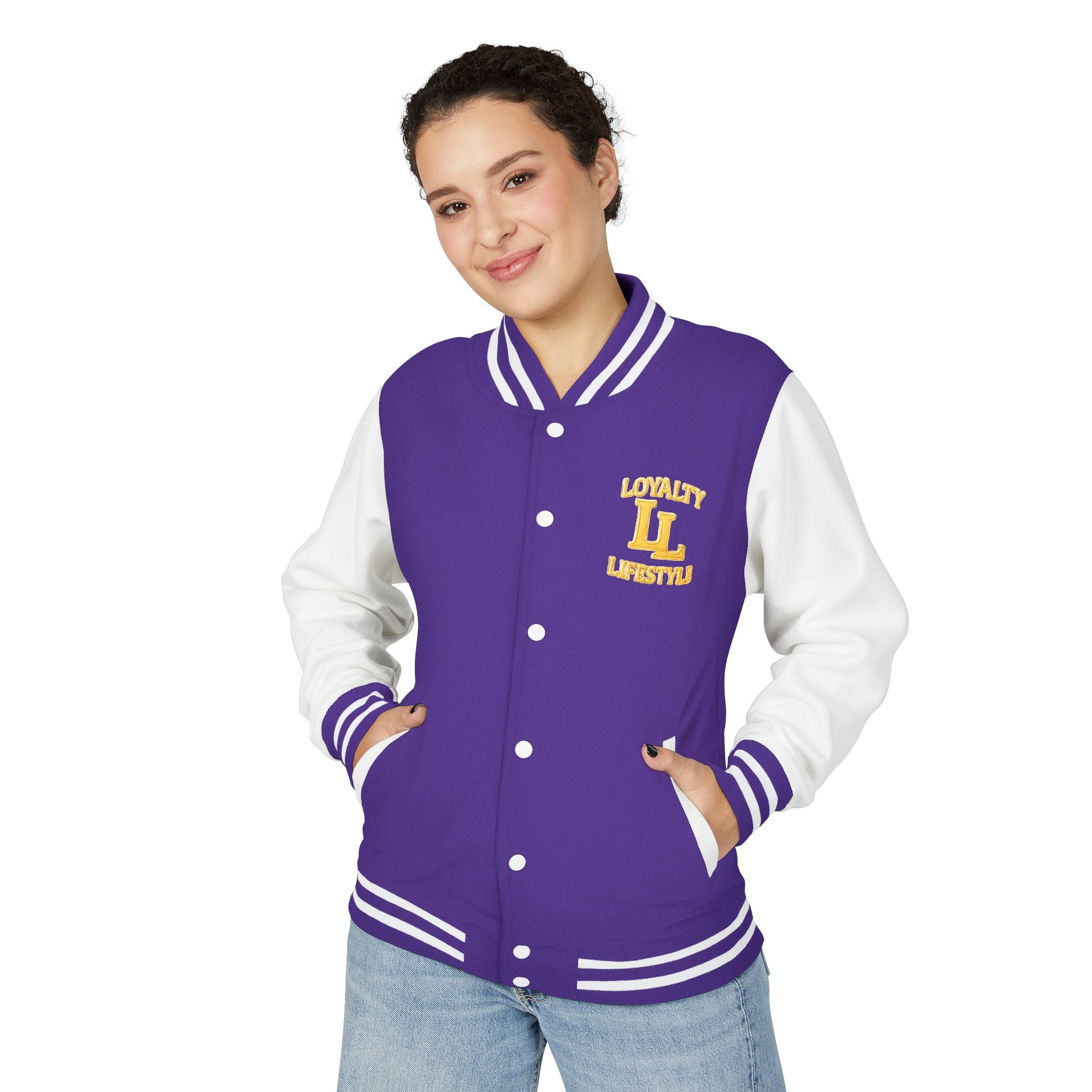 Loyalty Lifestyle Premium Varsity Jacket – Royal Blue & Gold