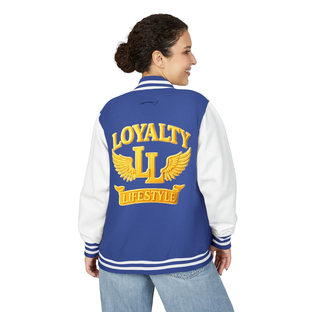 Loyalty Lifestyle Premium Varsity Jacket – Royal Blue & Gold