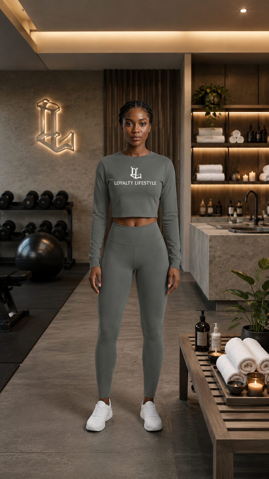 Loyalty Lifestyle Cropped Sweatshirt — Women's Rose Logo Pullover