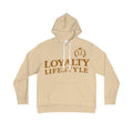 Loyalty Lifestyle Men’s Cream Gold Hoodie —  Logo Pullover