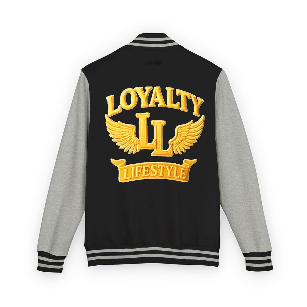 Loyalty Lifestyle Premium Varsity Jacket – Red & Gold