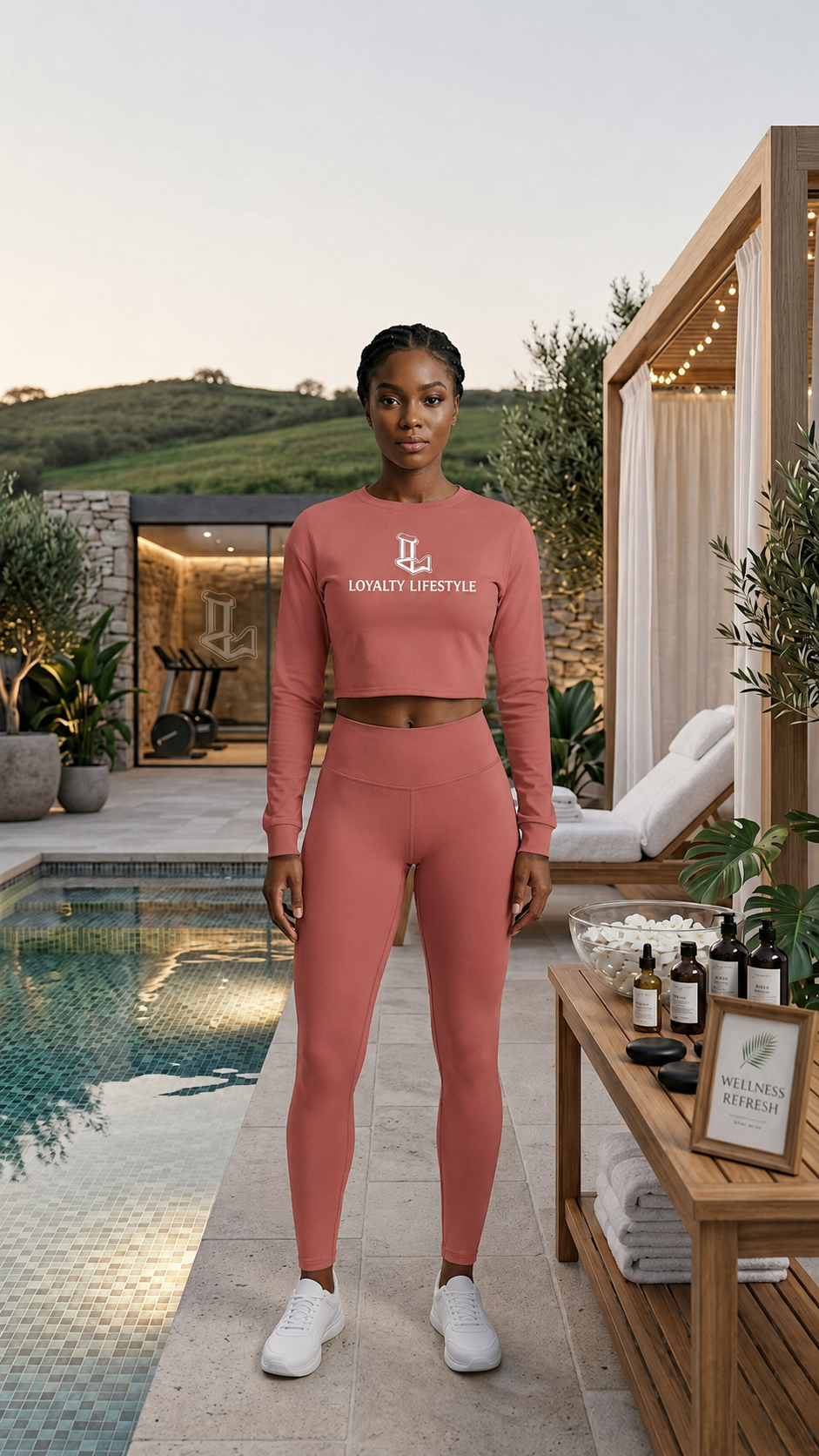 Loyalty Lifestyle Cropped Sweatshirt — Women's Rose Logo Pullover