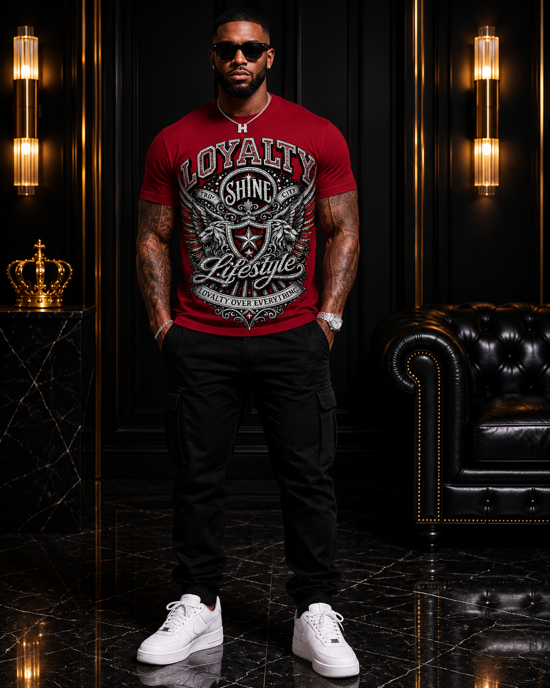 Loyalty Shine Lifestyle Red Tee™