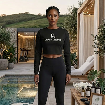 Loyalty Lifestyle Cropped Sweatshirt — Women's Rose Logo Pullover