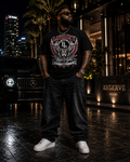 LOYALTY OVER EVERYTHING™ Red / Silver PREMIUM GRAPHIC T-SHIRT